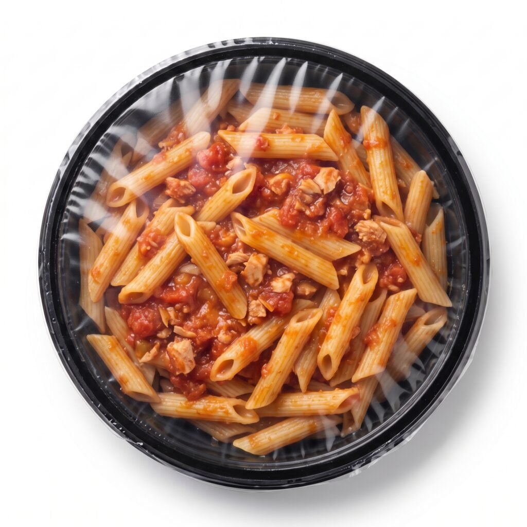 Macarrones salsa de tomate y atún