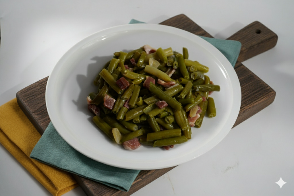 Habichuelas con jamón serrano