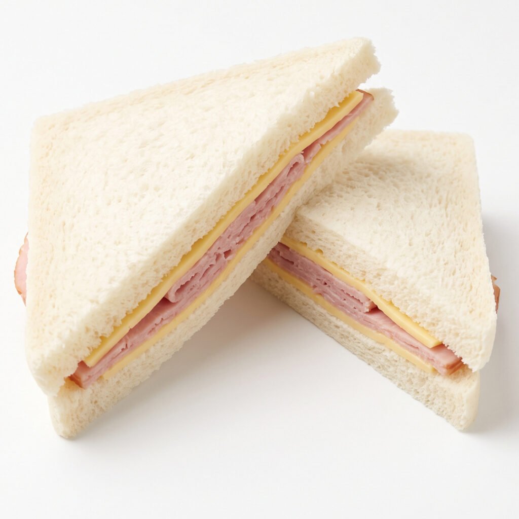Jamón y queso Sandwich